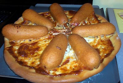 This Is Why Youre Fat - Corn Dog Pizza
